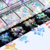 Iridescent Glitter Nail Art Sequins, Holographic 3D Irregular Ultra Thin