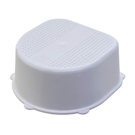 Rotho Babydesign Bella Bambina Kinderschemel - recycelt - Tritthocker - Trittschemel - Kinderschemel - Trittleiter - Kindertreppe - Antirutschfläche - weiss