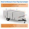 Tuszom True 900D Oxford Anti-Scratch Pop Up Camper Trailer Cover,