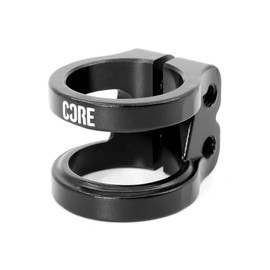 CORE Venom Stunt Scooter Clamp Super Lightweight 2x Bolt Scooter Clamp for Kids Stunt Scooters, Kids, Teenagers and Adults, Oversized including Shim for HIC & IHC Kick Scooters - Black (2 Colours)