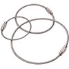 [Set of 10] Wire Key Ring, Key Chain, Stainless Steel,