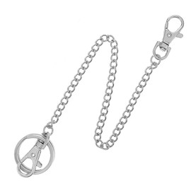 Dream Aurora Keychain, Heavy Duty 17 Inch Pocket Keychain Wallet Chain with Lobster Clasp and double hooks Keyring for Jeans Pants （45cm）