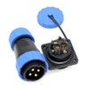 ZBLZGP TY28 Solderless Plug Socket IP68 Waterproof Connector 2-9 Pin
