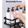 PUPILLEMON 3 Pack Corner Shower Shelves, Rustproof Shower Organizer Caddy