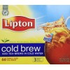 Lipton Cold Brew Black Tea Bags Family Size 22 Count Pack of 3