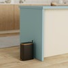 CEROELDA Small Bathroom Trash Can with Lid Soft Close-5L/1.3 Gal