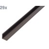 Alberts 498672 Angle Profile, Plastic, Black, 1000 x 10 x