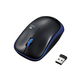 Elecom Wireless Mouse, Includes Receiver, Size M, 3 Buttons, Infrared Sensor, Power Saving, Blue M-IR07DRBU