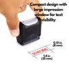SIRDAS Self Inking Rubber Stamp, Refillable Red Ink Preinstalled -