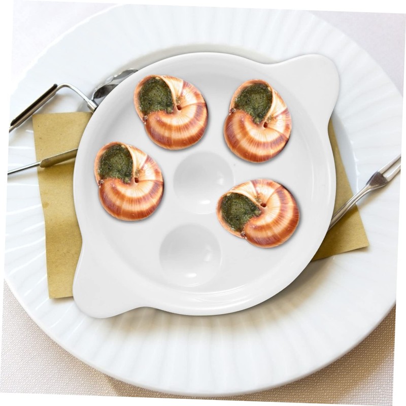LIFKOME Snail Baking Dish Ceramic Plate Easy to Clean Snail