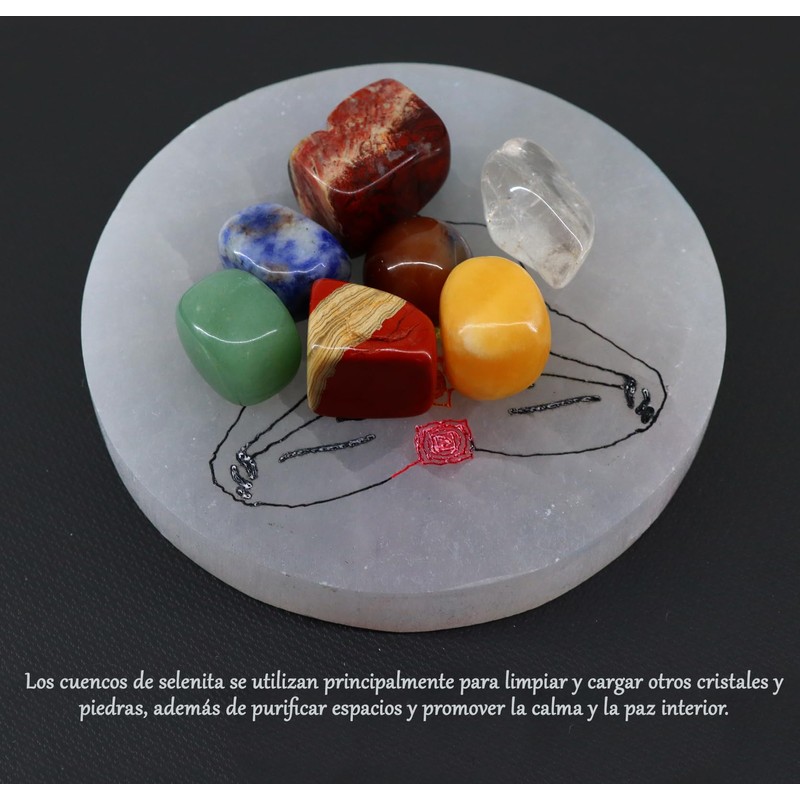 Runde Platte aus natürlichem Selenit, 10 cm, runde Scheibe mit