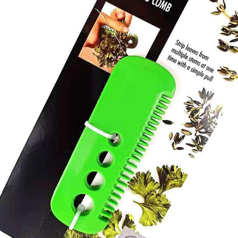 Green Leaf Herb Stripper,Vegetable Herb Eliminator Comb Kitchen Herb Leaf