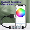 Cleiscry Mini Bluetooth Compatible RGB Controller Music LED Light Strip