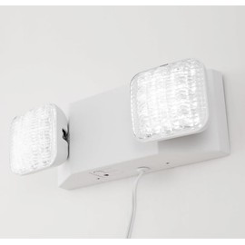 GZRUIYANG LED Emergency Lights with Battery Backup, Commercial Emergency Light Fixtures for Business Home Power Failure Emergency Exit Sign Lighting with 1.0 Meter Plug, Adjustable Square Head