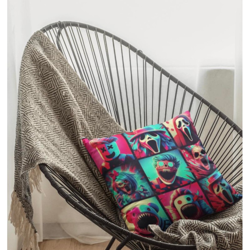 The Beach Stop Scary Character Horror Themed Accent Cushion Cover