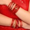 BuDhaGirl Holly Chain Bracelet - Ruby