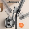 Suction Cup Shower Head Holder - Angle Adjustable Spring Arm,