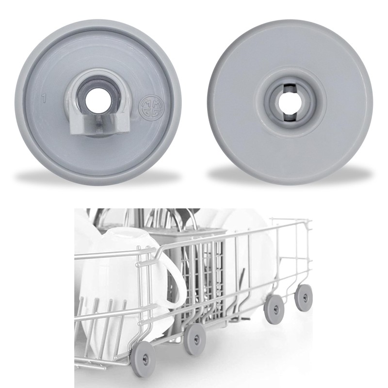 GIANTO Set of 8 Dishwasher Basket Wheels Compatible with Zanussi,