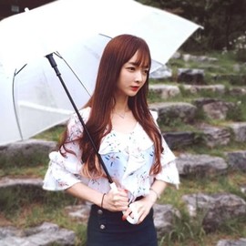 Ash Pink Straight Hair Extensions Luxurious Hairpiece (WFHVCFI) / 에쉬핑크직모붙임머리 고급스러운 티안나는헤어피스 (WFHVCFI)