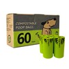 moonygreen 60 Count Compostable Dog Poop Bags, Extra Thick, Leak