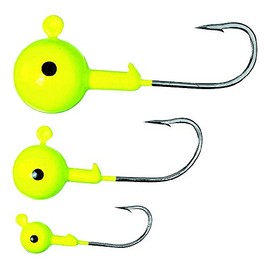 Jenzi Jigheads Heavy Duty Yellow Fluorescent, 6/0 30g