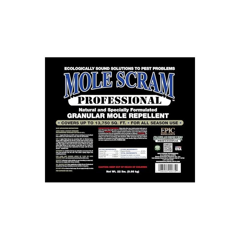 EPIC Repellents Professional Mole Scram 22lb Bucket
