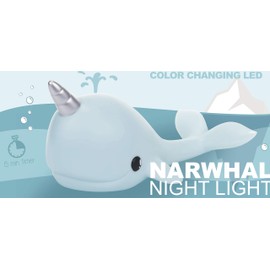 Addcore Narwhal Colour Changing LED Mood Night Light