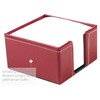 DELMON VARONE - Cambridge Top Grain Red Leather Note Box