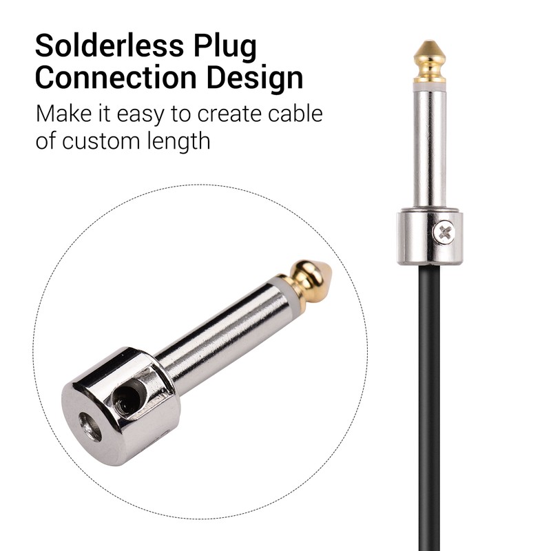 Professional Solderless Patch Cable Kit DIY Guitar Pedal Board Cable