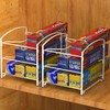 Simple Houseware Kitchen Box Organizer Wrap Rack Foil Holder, White,