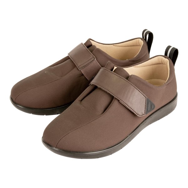 Plus Heart 71412 Anti-Falling Shoes with Toes, 1 Pair, 1 Pair, 1.9 gal (3 L), Brown, For Indoor and Outdoor Use, Washable
