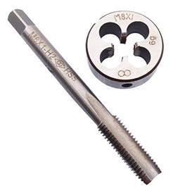 HSS M8 x 1mm Tap and M8 x 1.0mm Die Metric Thread Right Hand