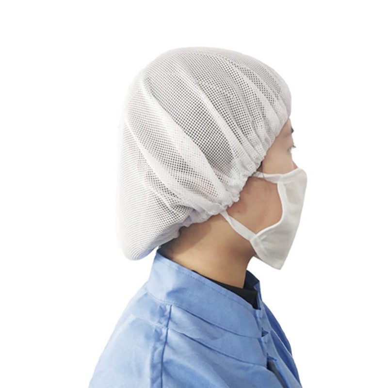 3Pcs Chef Waiter Mesh Cap Elastic Hair Nets for Catering