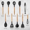 OVENTE Silicone Kitchen Cooking Utensils Set, 17pcs Heat Resistant Cooking