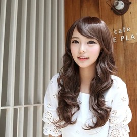 Aqua Long Hair Wavy Wig (WFI7NMW) Red Brown WFI7NMW / 아쿠아 긴머리 웨이브 통가발 (WFI7NMW) 레드브라운WFI7NMW