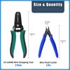 Glarks 3Pcs Wire Stripping Tool and Wire Flush Cutter Set,