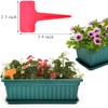 Fasmov 7 Pack 17 Inches Flower Window Box Plastic Vegetable