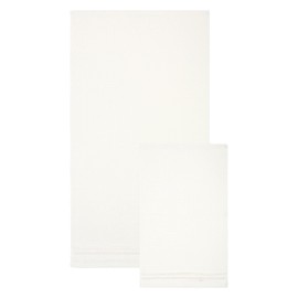 THUN Set of 2 Cream 100% Cotton Country Bloom Hand Towel Set, T40 x 60 cm, 60 x 100 cm