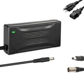 Xietongpo 54.6V 3 amp Battery Chargers for 48V Battery Pack with 3 Pin XLR Cannon Connector DC 2.1mm 2.5mm Male Barrel Jack Plug