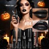 2-in-1 Black Liquid Lipstick & Lip Liner Pencil Kit for