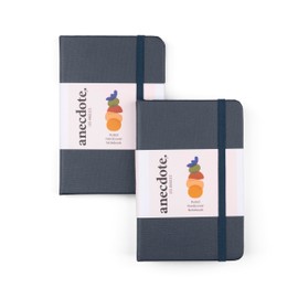 ANECDOTE. Small Notebook (2 Pack) - Premium Quality Pocket Journal for Writing Notes - Compact, Durable, Ideal Travel Journal for Notes & Lists - Expand Your Creative Potential! (Ink Blue)
