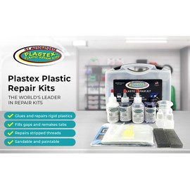 Plastex Plastic and Fiberglass Repair - Easily fix, Recreate Broken Plastic, Fiberglass Wood & More! Plastex Master Tech Kit