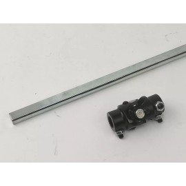 CNC 5/8"-36 Vega Box X 3/4" DD Black U-Joint + 16" Long 3/4 DD Universal Shaft Kit