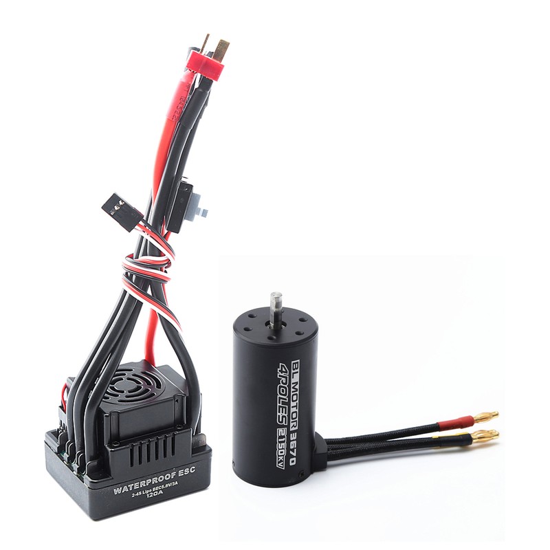 Waterproof 3670 2150KV Brushless Motor 120A Brushless ESC Combo Set