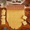 Embossed Wooden Rolling Pin for Holiday Baking – Snowflake &