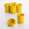 LST 5x Ashtray Storm Ashtray Smokeless Drink Holder Yellow Plastic