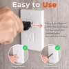 4-Pack Self-Closing Outlet Covers Baby Proofing - for Standard Single