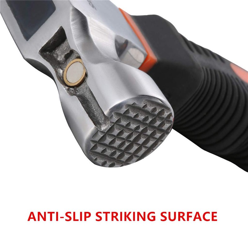 Spifflyer 8oz Magnetic Small Hammer Stubby Hammer and Nails Tool,