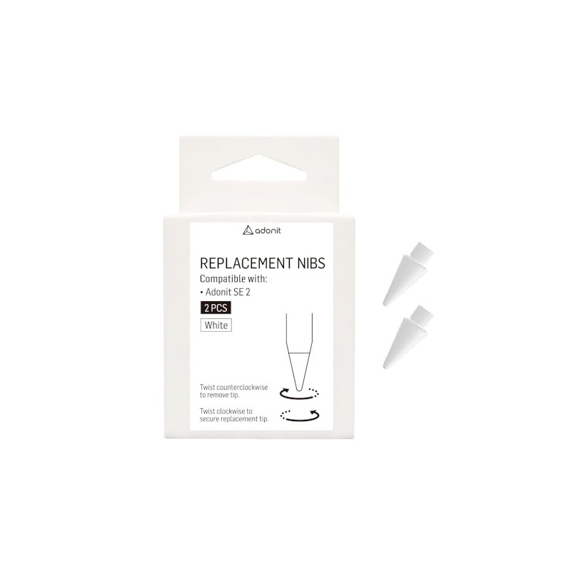 Adonit SE 2 Replacement Tips 2-Pack (White)