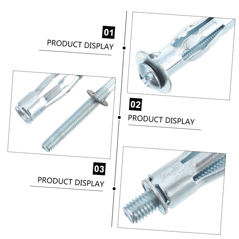 GLEAVI 20pcs Hollow Wall Anchors Expansion Bolts for Drywall Cavity
